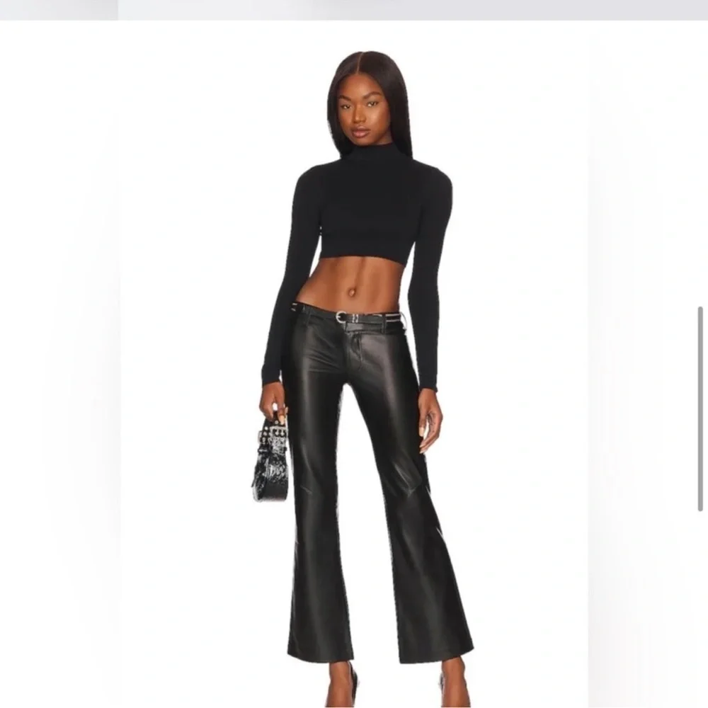 Free People Black Flare Pants - Picture 2 of 8